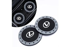 BALTHUS Car Cup Holder Coasters 2PCS, Silicone Non-Slip Car Coasters for Lexus ES350 GS350 GS300h GS450h is300 es350 ls460 rx350 NX300h Cup Holder, Car Interior Accessories for Women Men