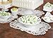 Hortense B. Hewitt Decorative Laser-Cut Paper Place Mats, Set of 12, White Shimmer