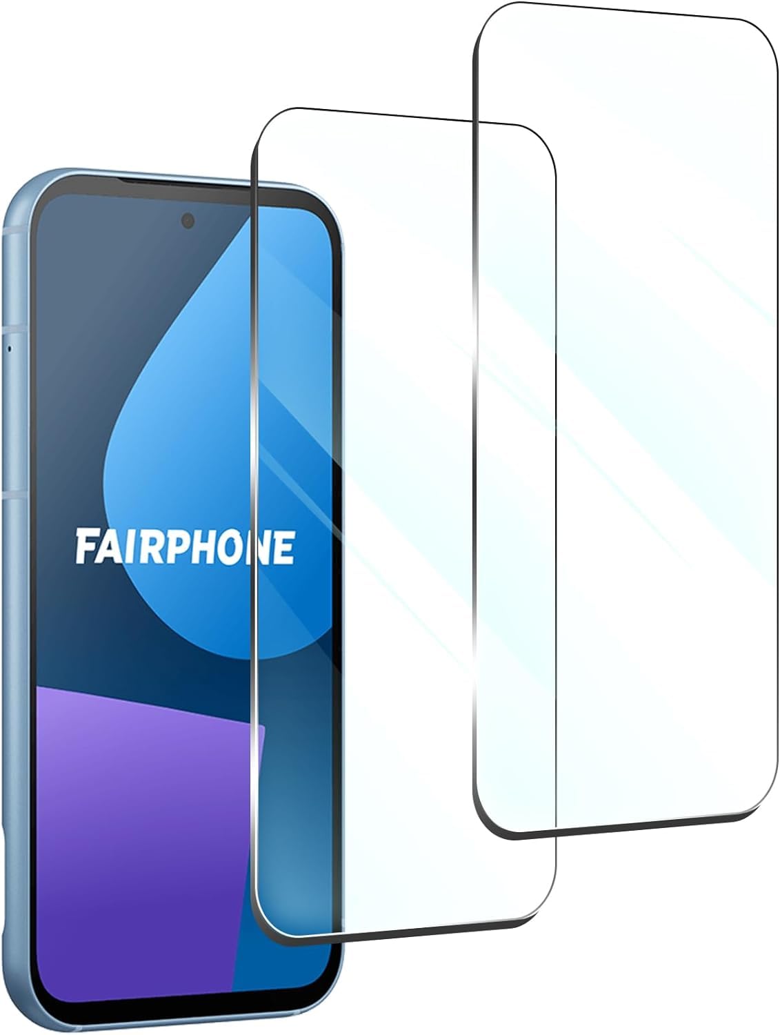 Foryo Tempered Glass Screen Protector for Fairphone 5, 9H Hardness, Anti-Scratch, Anti-Bubble, HD Clear Screen Protector Compatible with Fairphone 5, Pack of 3
