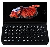 iPhone 6S Plus Leather Case with Wireless Bluetooth Keyboard, iPhone 6S Plus Detachable / Removable Keyboard Case.