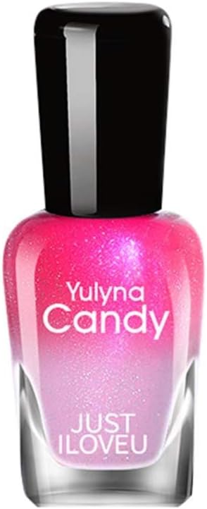 7ml Sparkly UV Nail Art Gel Polish, Chameleon Thermal Temperature Changing Colour Nail Varnish Gift Maniure Set Nail Oil Nail Art Decoration Gift for Wedding, Dating, Festival and Party