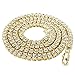 NIV'S BLING - 14K Gold Plated Iced Tennis Chain - Mens Hip Hop Necklace - (Gold/Silver/Black/Canary)