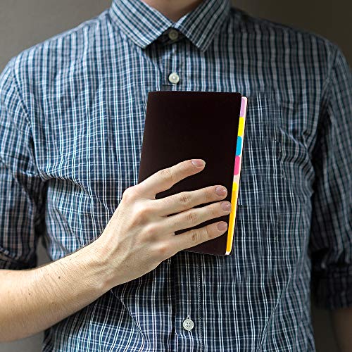 Sticky Notes Set with Bookmark Index - 140 Pages Divider Sticky Notes Bundle, 60 Ruled Lined Notes (4x6), 40 Dotted Notes (3x4), 40 Blank Notes (2.6x4) for Planner Bullet Journal Notebook Textbook