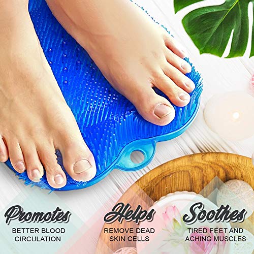 Shower Foot Scrubber Feet Cleaner Non Slip Pad Massage Mat 11" x 10