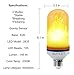 BUYLET LED Flame Effect Light Bulbs - 4 Modes w/Gravity Sensor Flickering Flicker Decorative Lantern Lamps Lighting Living Home Gifts E26 2835K 105 Lumen 50,000 Hour