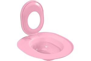 GENERIC Cat Toilet Training Kit-Cat Toilet Seat Training Kit | Caat Toilet Traiining System | Teach to Use | Reusable Thrainer | Trainig Seat Tool | Box for Pet Cleaning (Pink)