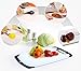 Chef Splendid 3-Piece Non-Slip Plastic Cutting Board Set, Drip Juice Groove, Dishwasher Safe, BPA Free, FDA Approved