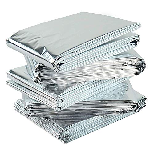 Urgence Survie Couvertures 5pcs Bivouac Sac Réfléchissant Thermique Sécurité Pour Voiture Tactique Gear, Extérieur…