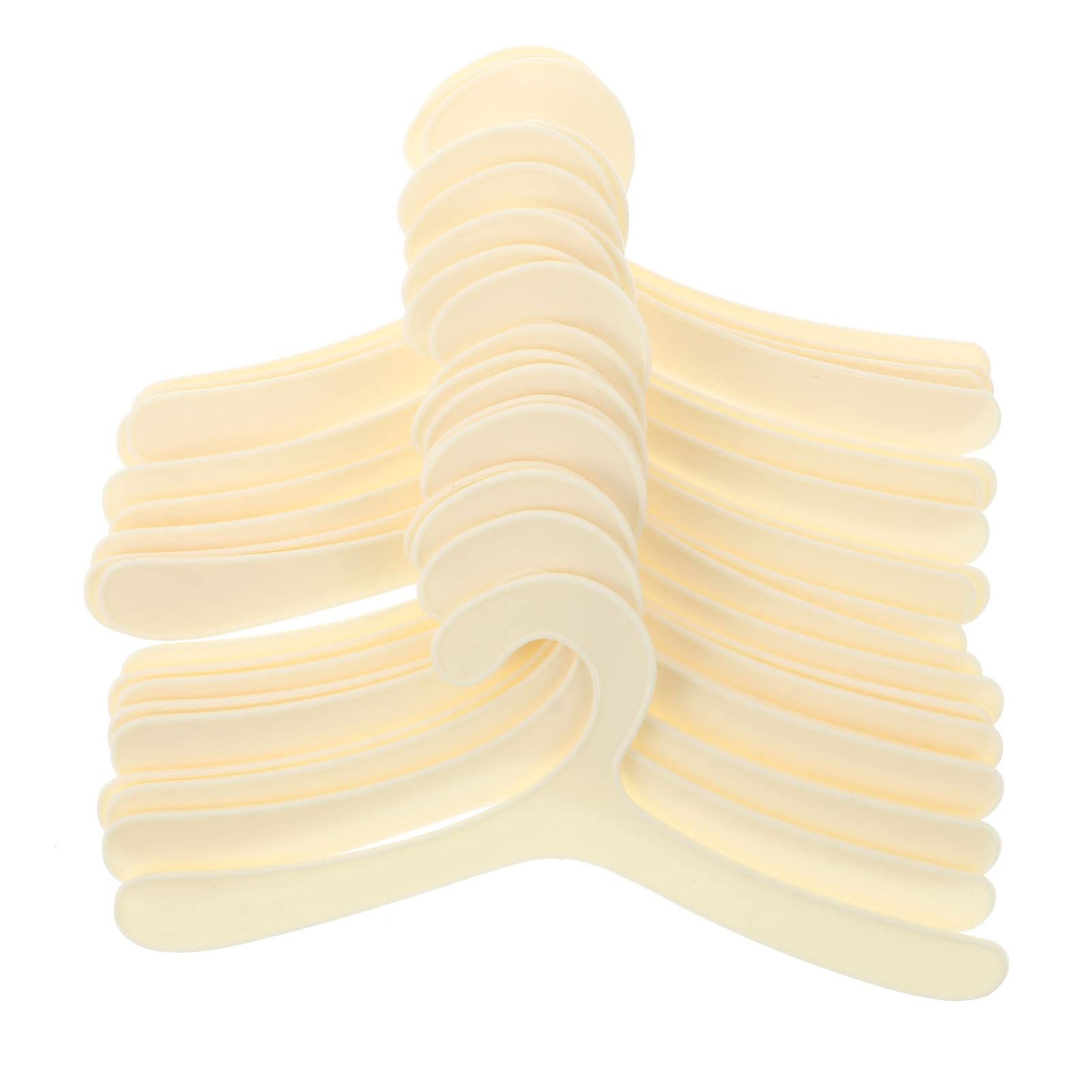 Balacoo 20pcs Pet Coats Hanger Plastic Anti- slip Dog Apparel Hanger Puppy Baby Infant Clothes for Dog Cat Baby Toddler Small Coat Storage Racks 19cm