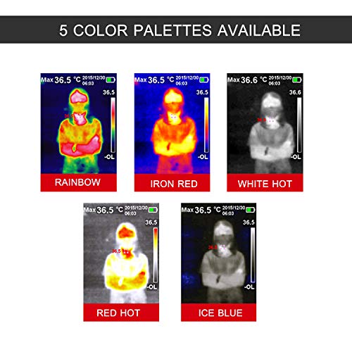 Fesjoy Professionelle Wärmebildkamera Infrarot-Wärmebildkamera 30 ℃ ~ 45 ℃ (86 ℉ ~ 113 ℉) TIC Handheld-Infrarotkamera… – Bild 8