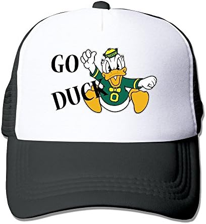 Unisex University Of Oregon Go Duck Snapback Mesh Trucker Hat Black