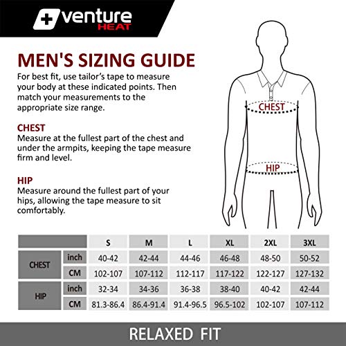 Venture Heat Men's Heated Shirt Thermal Underwear with Battery Pack - Long John, 1/4 Zip Electric Base Layer Pullover… - Image 8