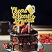 Cheers & Beers to 40 Years Gold Glitter Cake Topper for 40th Birthday Wedding Anniversary Party Decorations