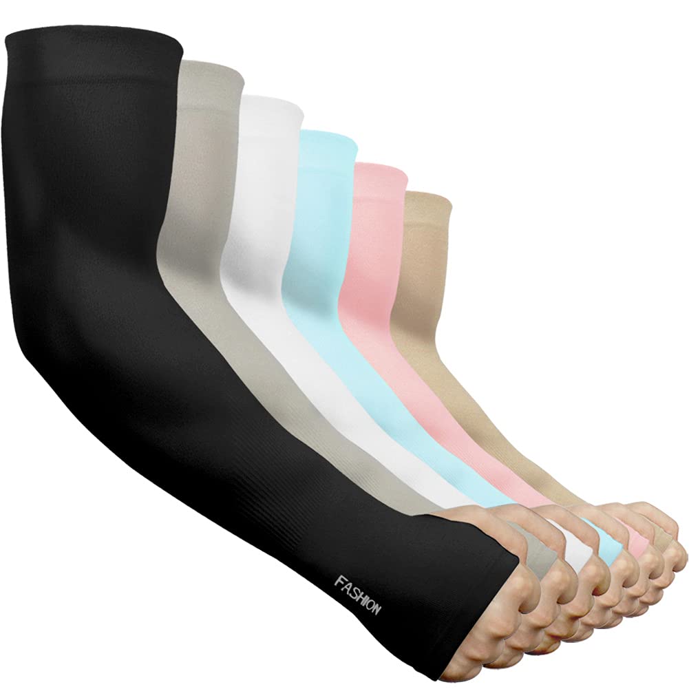 beister UV Protection Cooling Breathable Arm Sleeve for Women and Men, Sun Protective Moisture Wicking Gloves with Finger Hole to Cover Arms for Cycling, Driving, Outdoor Sports, Golf, Hiking