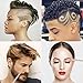 Hair Tattoo Pen for Hair Design Barber Pen Blades Professional Art Cut Salon Magic Engraved Sharp Pen Tweezers DIY Hair Styling Tools Hair Cutting Tattoo Stick Stainless Steel Hairstyle Accessories