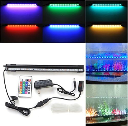 Aquarium Fish Tank 9Led Light 16color With Air Bubble,Remote Control