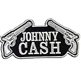 Johnny Cash Patch Band Embroidered Iron On Patches