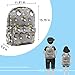 Finex My Neighbor Totoro Gray Canvas Japanese Comic Cartoon Casual Backpack with 15 inch Laptop Storage Compartment for College Student Daypack Travel Snack Sport Book Bag Gift