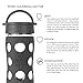 Lifefactory 12-Ounce BPA-Free Glass Water Bottle with Leakproof Classic Cap and Silicone Sleeve, Orange