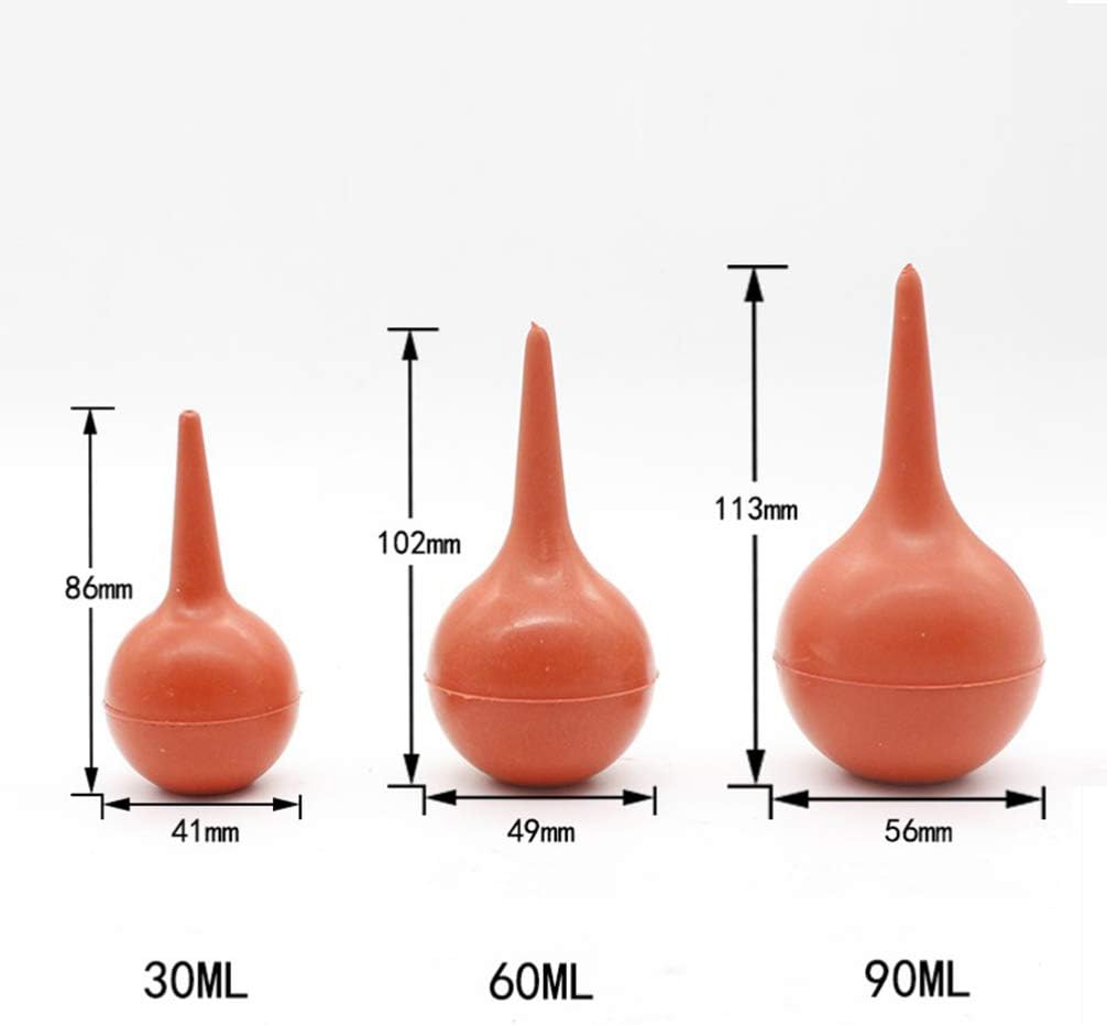 Healifty 3pcs Ear Syringe Bulb Nasal Aspirator Ear Washing Rubber Suction Sucker Squeeze Bulb 30ml 60ml 90ml - Image 5