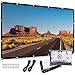 Kandoona Portable Outdoor Projector Screen 120 Inch Wrinkle Free 16:9 Movie Screen with Hanging Holes Double Sided Projection Screen for Home Theater with 160&deg; Viewing Angle