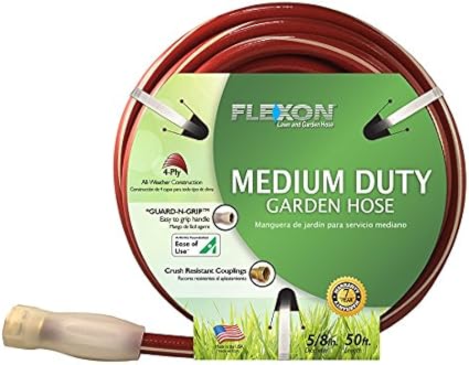 Amazon.com : Flexon 5/8-in x 50-ft Medium Garden Hose : Garden & Outdoor
