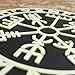 Vegvisir Viking Patch PVC Compass Norse Patch Compatible with Velcro PVC Patches for Backpacks,Viking Patches for Vest,Viking Morale Patch,Vikings Patch,Tactical Patches (Black White Glow Dark)