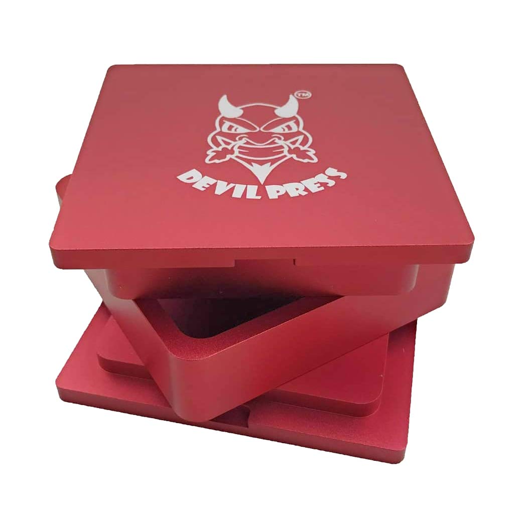 DEVILPRESS™ ROSIN PRE PRESS MOLD QUALITY FLOWER PUCK (2.5X2.5) — image 1