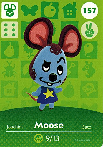 Animal Crossing Amiibo Card Moose