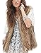 Tanming Women's Fashion Autumn And Winter Warm Short Faux Fur Vests (Large, Grey)