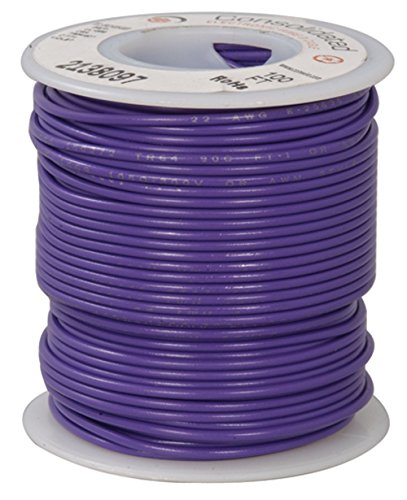 Uxcell 18AWG Stranded Wire PVC Hookup 10M/33ft Purple, Electrical Wire Ul1007 Spool Tinned Copper Wire 10m 33ft Purple