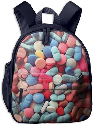 Pill Tablet Capsule School Shoulders Bags Backpack Sturdy For Toddler Kids