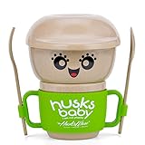 Kids Dinnerware Set - 5 Piece Baby Bowl and Dishes Set, Wheat Fiber Ultimate Baby Feeding Set