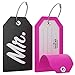 Shacke Mr & Mrs Luggage Tag (Black/Pink)