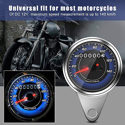 Motorfiets Odometer - 1 st Universele Motorfiets Speedometer Odometer Motorfiets Speedometer Gauge KM/H Speedo Meter met… - Image 5