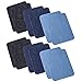 Iron On Denim Patches for Clothing Jeans 12 PCS, 3 Colors (4.9
