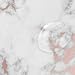 ALAZA Pink Gold Marble Shower Curtain Waterproof Polyester Bath Curtian with Hooks 72x72 Inch