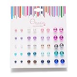 Onnea Multi Pairs Disc Ball Earrings Set for Girls, Hypoallergenic (20Pairs)