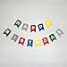 Happy Birthday Banner Bunting Laser Cut Felt 60 inches wide - Party Colors