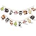 50-Pack Woodland Party Decorations Supplies with 22 Balloons, 2 Banners and 12 Cupcake Toppers Picks, Woodland Creature Baby shower Party Supplies.