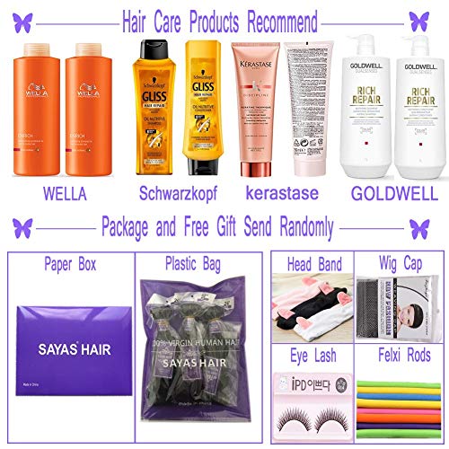 Sayas Hair 10a Grade Brazilian Body Wave Human Hair Bundles