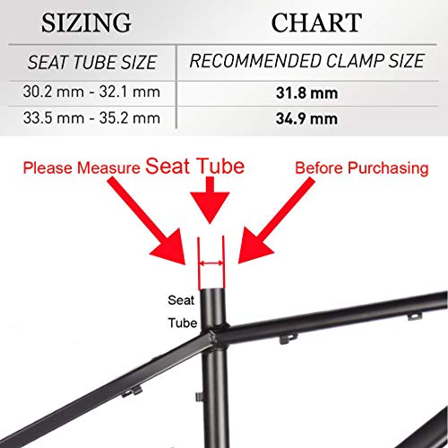 Quick Release Bike Seat Clamp 34.9mm 31.8mm MTB Bike Road Bike Casual Bicycle Seatpost Clamp (31.8mm)