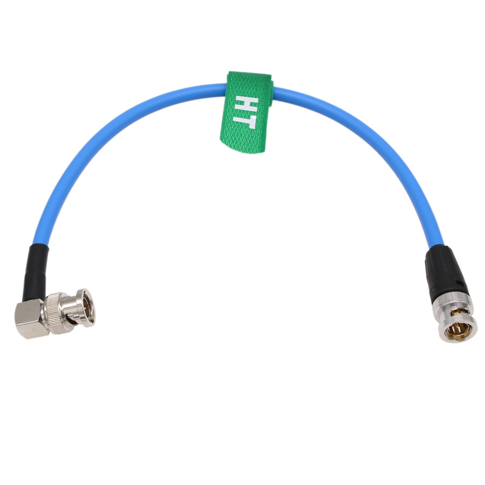 HangTon 4K60 12G 6G 3G BNC SDI Video Coaxial Cable Canare LV-61S 75 Ohm, Soft Shielded Video Cable 30cm for ARRI RED Camera SmallHD Monitor 30cm Right Angle to Straight