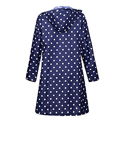 Old Tjikko Rain Coat,Waterproof Raincoat,Portable Rain Poncho For Unisex,Women Polka Dot With Pockets