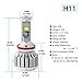 YITAMOTOR H11 H8 H9 LED Headlight Bulbs High Low Beam led headlights High Power headlight bulb 80w 8000lm 6000k White Replace for Halogen or HID Bulbs