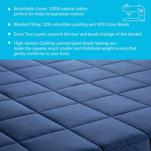 Bedsure Weighted Blanket 20 pounds 60 x 80 inch Queen ,Weighted