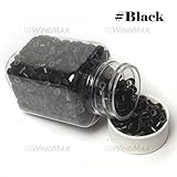 WindMax (R) US Seller Black Color 1000 PCS Silicone Micro Rings Beads Loop For Human Feather Hair Extension Tip