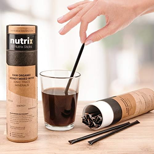 Shilajit Resin (15 Grams in 30 Sticks) Mixed with Raw Organic Mountain Honey - Nutrix