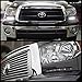 AKKON - For 07-13 Toyota Tundra | 08-13 Sequoia Black Bezel Build-In LED DRL Daytime Running Light Assembly