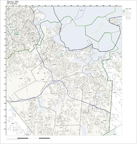 Quincy Ma Zip Code Map Zip Code Wall Map Of Quincy, Ma Zip Code Map Laminated: Amazon.com: Office  Products